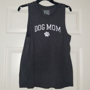 Mordern Lux Dog Mom Sleeveless Tank Top L